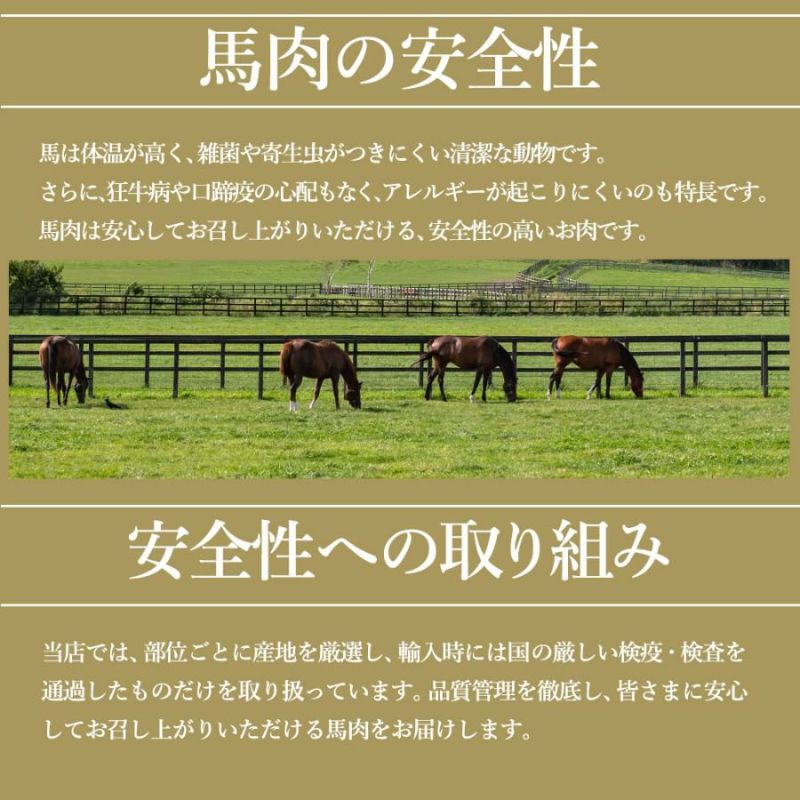 馬肉の安全性